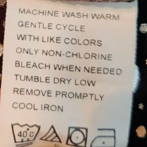 Coldwater Creek Womens Velvet‎ Floral Top Long Sleeve Black/Gray Size Medium - Picture 5 of 11